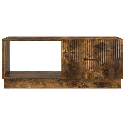 Salontafel Gerookt eiken 90 x 50 x 37 cm Bewerkt hout