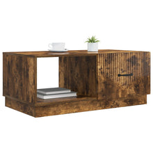 Salontafel Gerookt eiken 90 x 50 x 37 cm Bewerkt hout