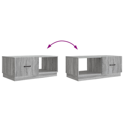 Salontafel Grijs sonoma 90 x 50 x 37 cm Bewerkt hout