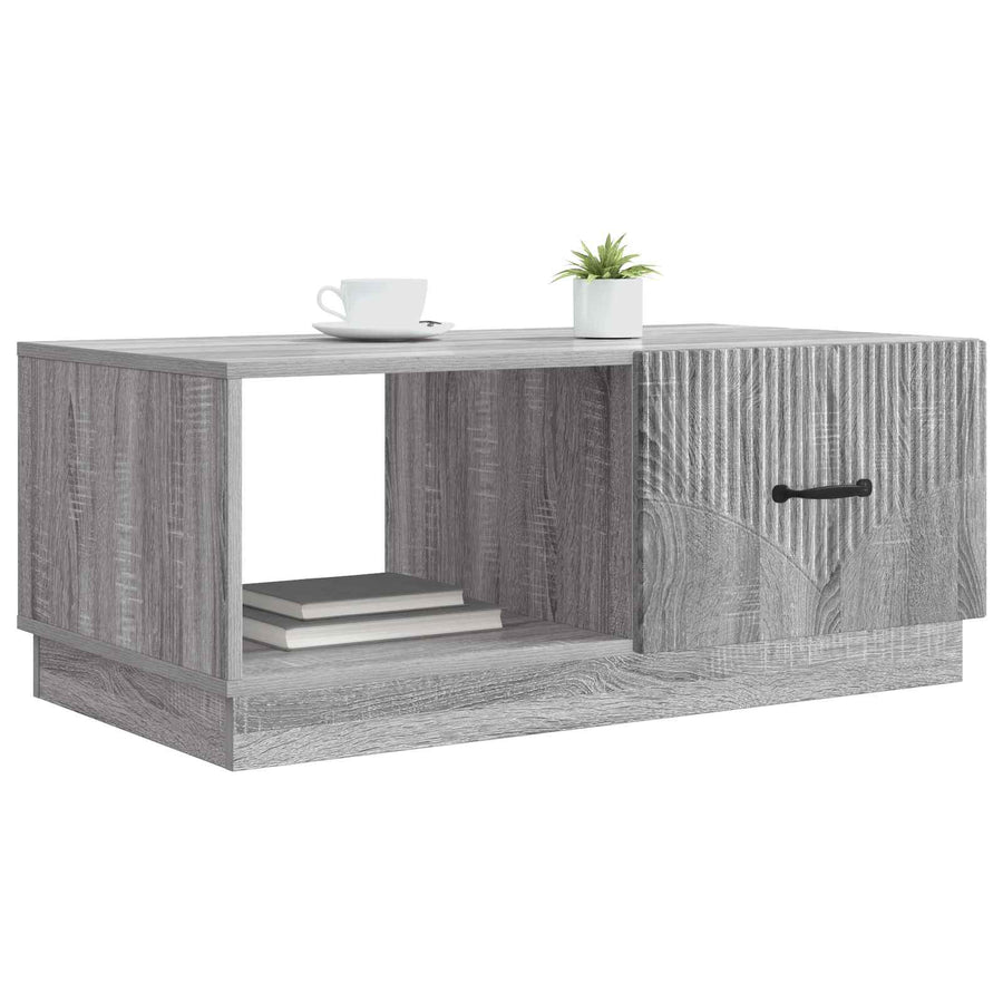 Salontafel Grijs sonoma 90 x 50 x 37 cm Bewerkt hout