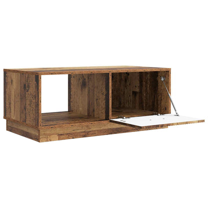 Salontafel Oud hout 90 x 50 x 37 cm Bewerkt hout
