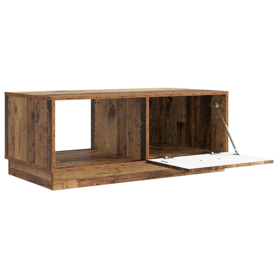 Salontafel Oud hout 90 x 50 x 37 cm Bewerkt hout
