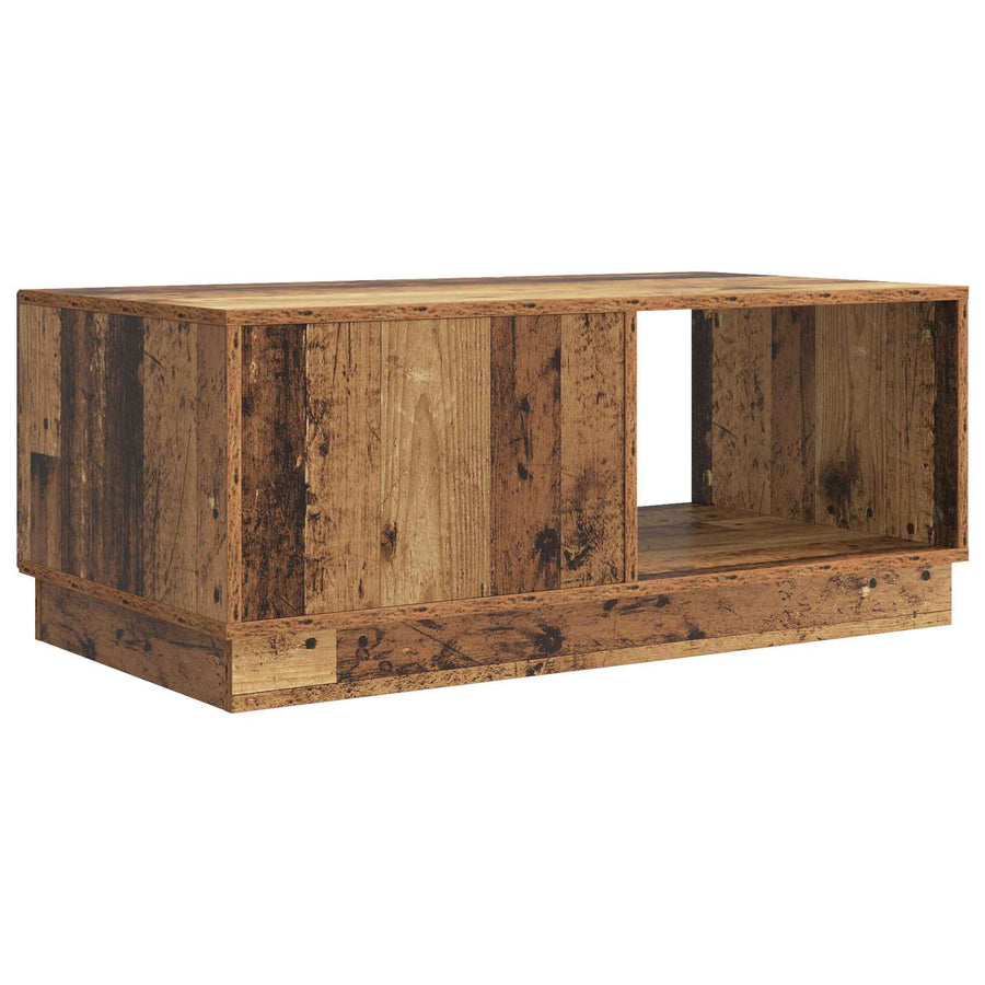 Salontafel Oud hout 90 x 50 x 37 cm Bewerkt hout