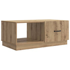 Coffee table Artisanal oak 90 x 50 x 37 cm Engineered wood