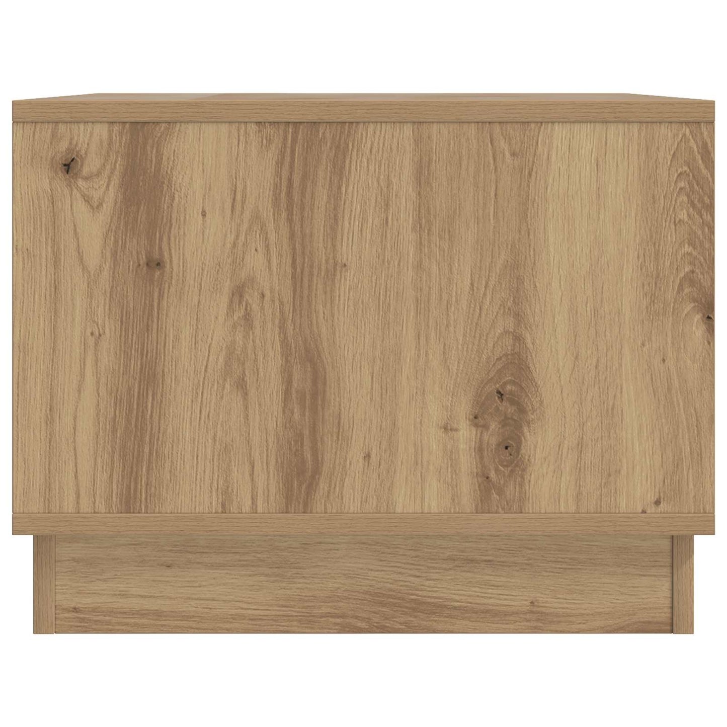 Salontafel Artisanaal eiken 90 x 50 x 37 cm Bewerkt hout