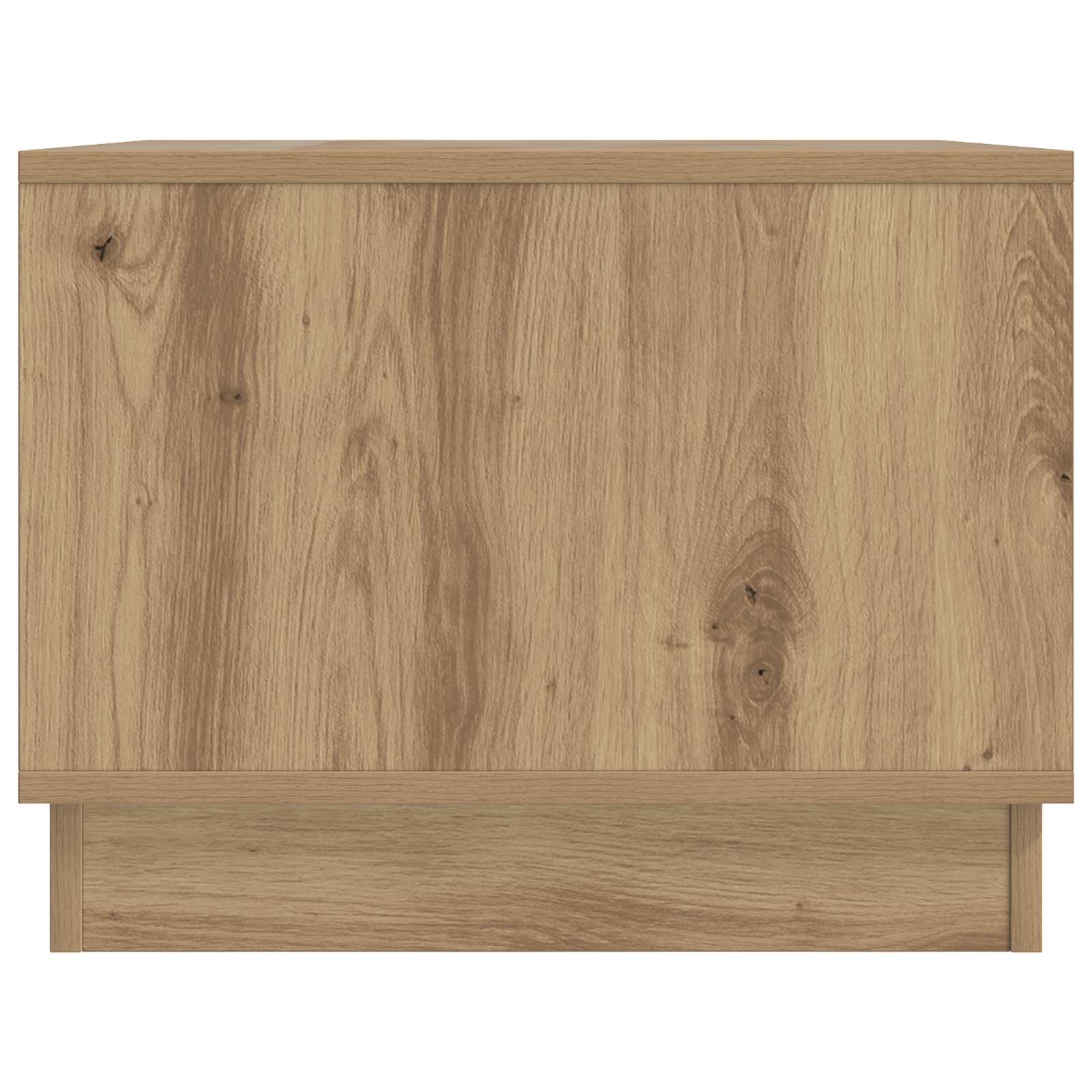 Salontafel Artisanaal eiken 90 x 50 x 37 cm Bewerkt hout