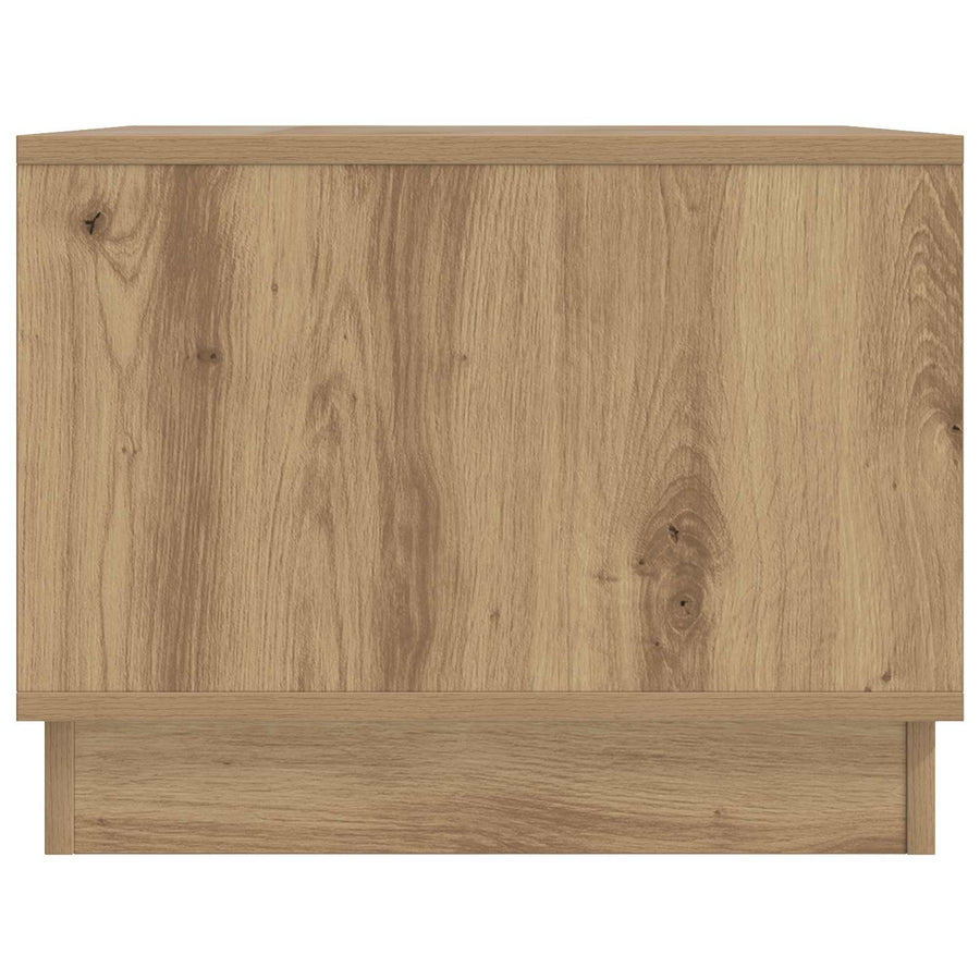 Salontafel Artisanaal eiken 90 x 50 x 37 cm Bewerkt hout