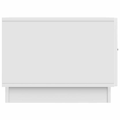 Salontafel met lade Wit 49 x 50 x 37 cm Bewerkt hout