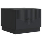 Salontafel met lade 49x50x37 cm zwart