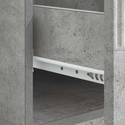 Salontafel met lade Betongrijs 49 x 50 x 37 cm Bewerkt hout