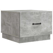 Salontafel lade 49x50x37 cm betongrijs bewerkt hout