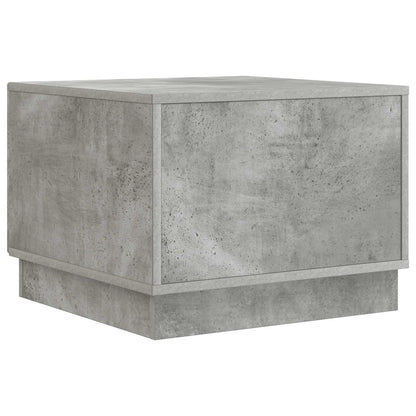 Salontafel met lade Betongrijs 49 x 50 x 37 cm Bewerkt hout