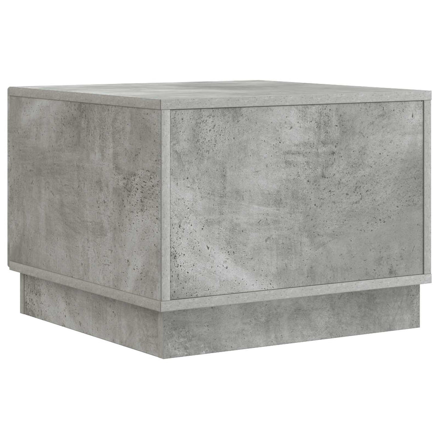 Salontafel met lade Betongrijs 49 x 50 x 37 cm Bewerkt hout