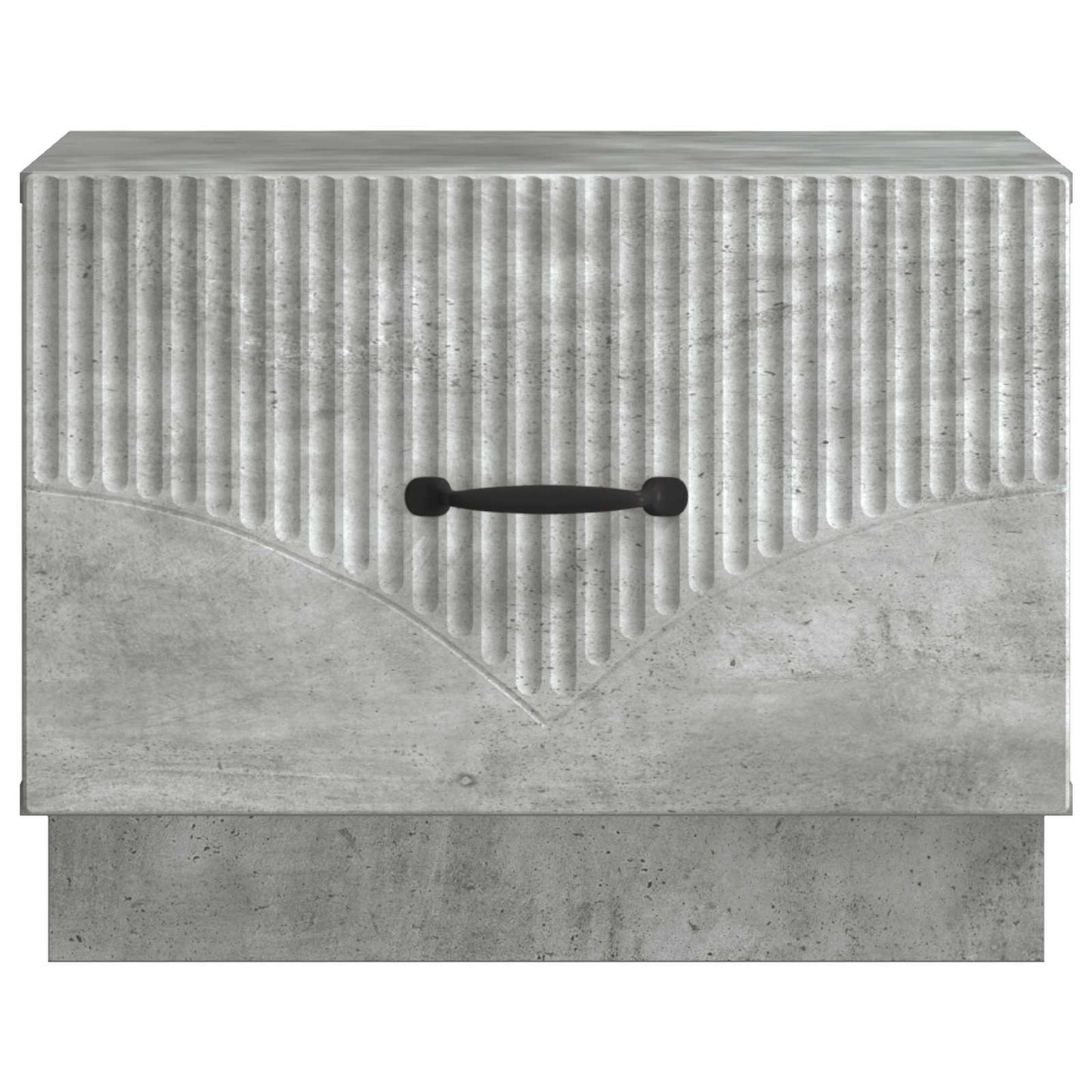Salontafel met lade Betongrijs 49 x 50 x 37 cm Bewerkt hout