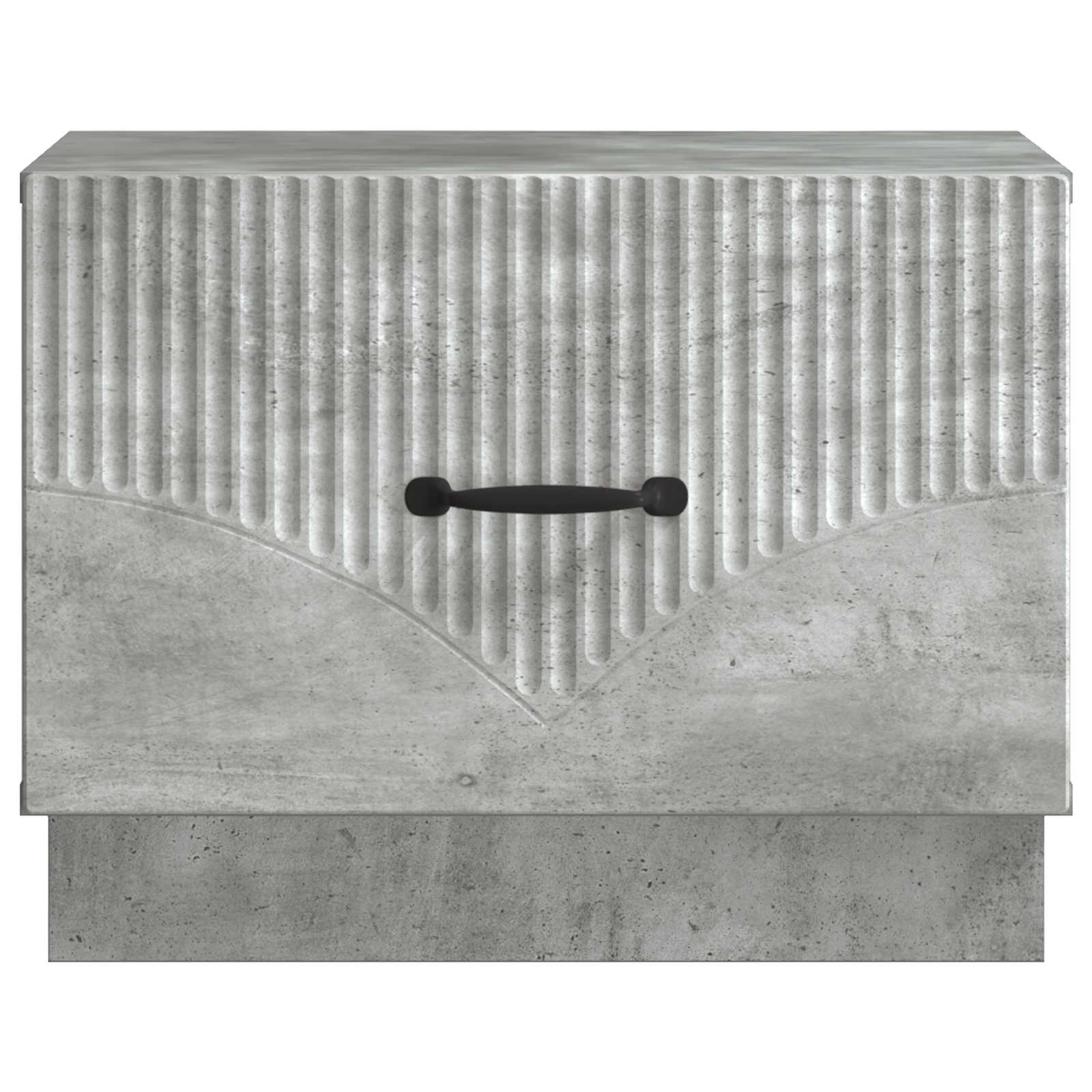 Salontafel met lade Betongrijs 49 x 50 x 37 cm Bewerkt hout