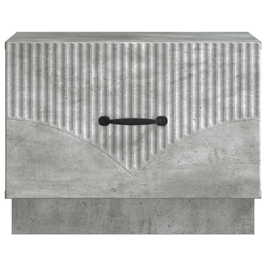 Salontafel met lade Betongrijs 49 x 50 x 37 cm Bewerkt hout