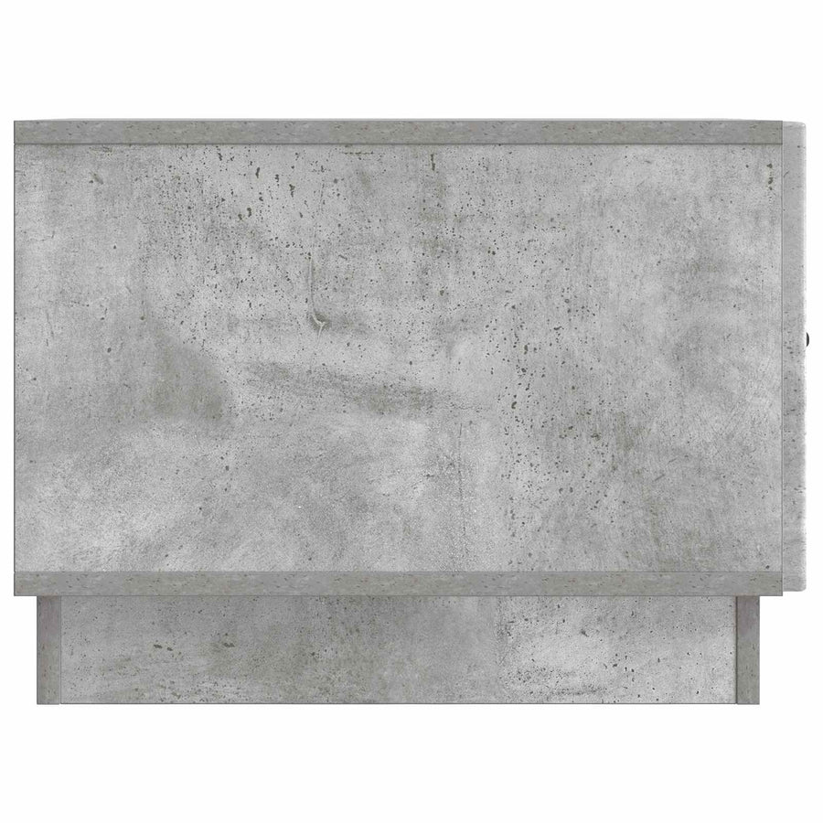 Salontafel met lade Betongrijs 49 x 50 x 37 cm Bewerkt hout