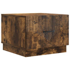 Coffee table with drawer Smoked oak 49 x 50 x 37 cm Engineered wood