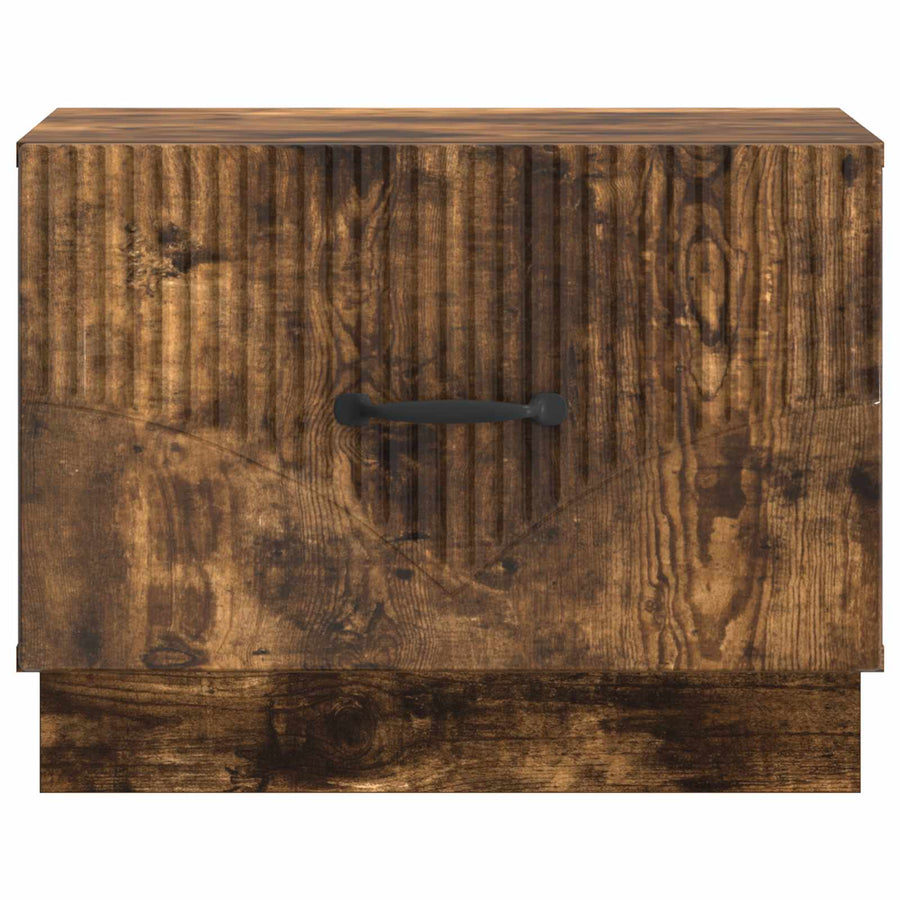Salontafel met lade Gerookt eiken 49 x 50 x 37 cm Bewerkt hout