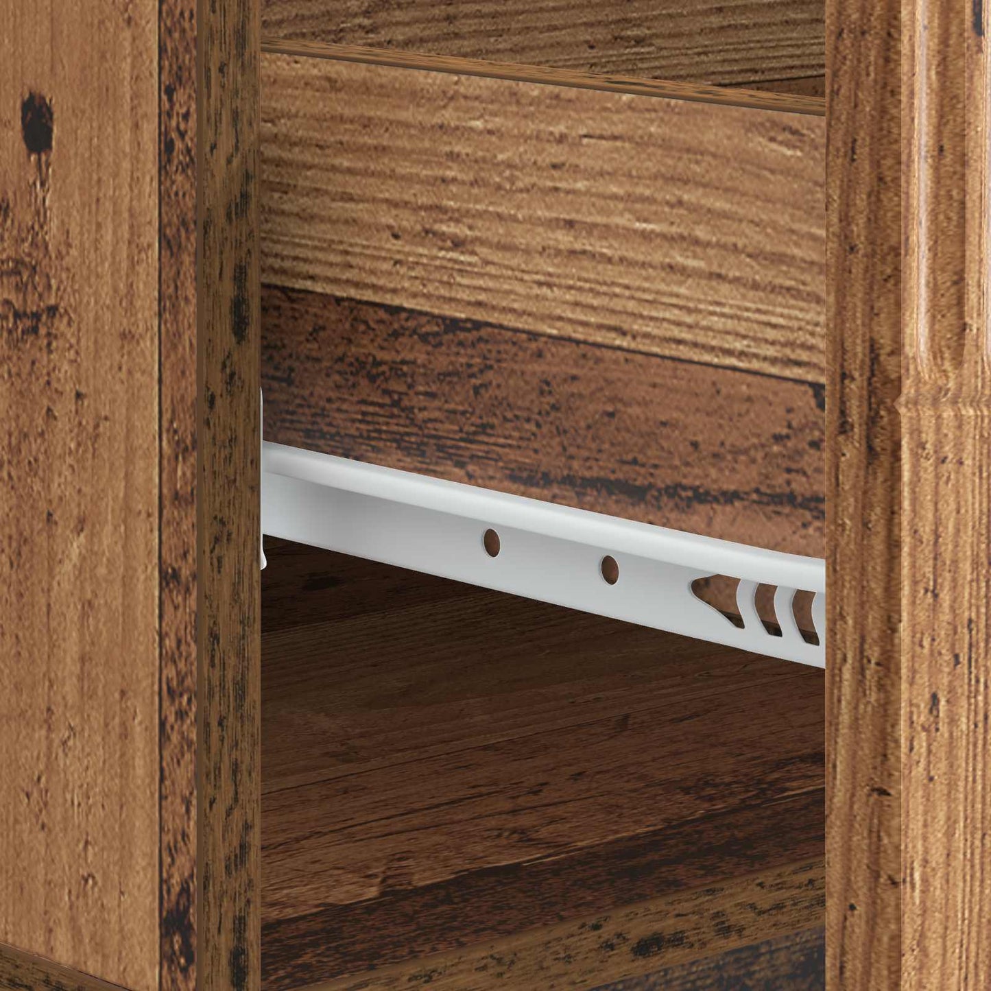 Salontafel met lade Oud hout 49 x 50 x 37 cm Bewerkt hout