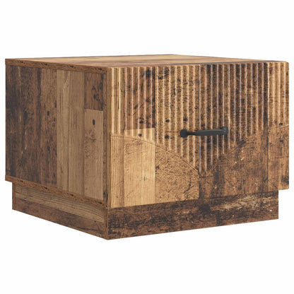 Salontafel met lade Oud hout 49 x 50 x 37 cm Bewerkt hout