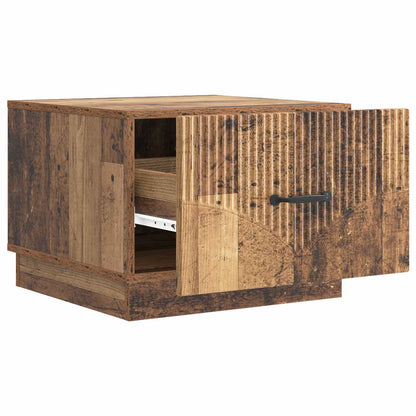 Salontafel met lade Oud hout 49 x 50 x 37 cm Bewerkt hout