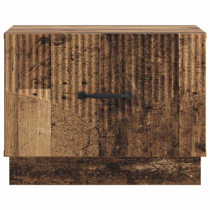Salontafel met lade Oud hout 49 x 50 x 37 cm Bewerkt hout
