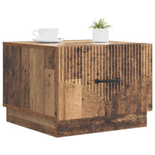 Salontafel met lade Oud hout 49 x 50 x 37 cm Bewerkt hout