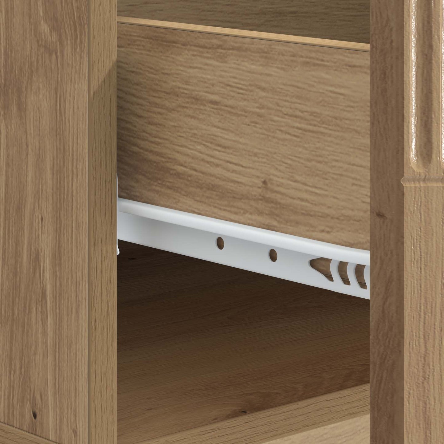 Salontafel Artisanaal eiken 49 x 50 x 37 cm Bewerkt hout