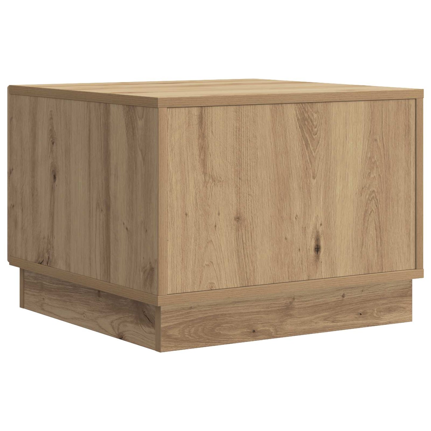 Salontafel Artisanaal eiken 49 x 50 x 37 cm Bewerkt hout