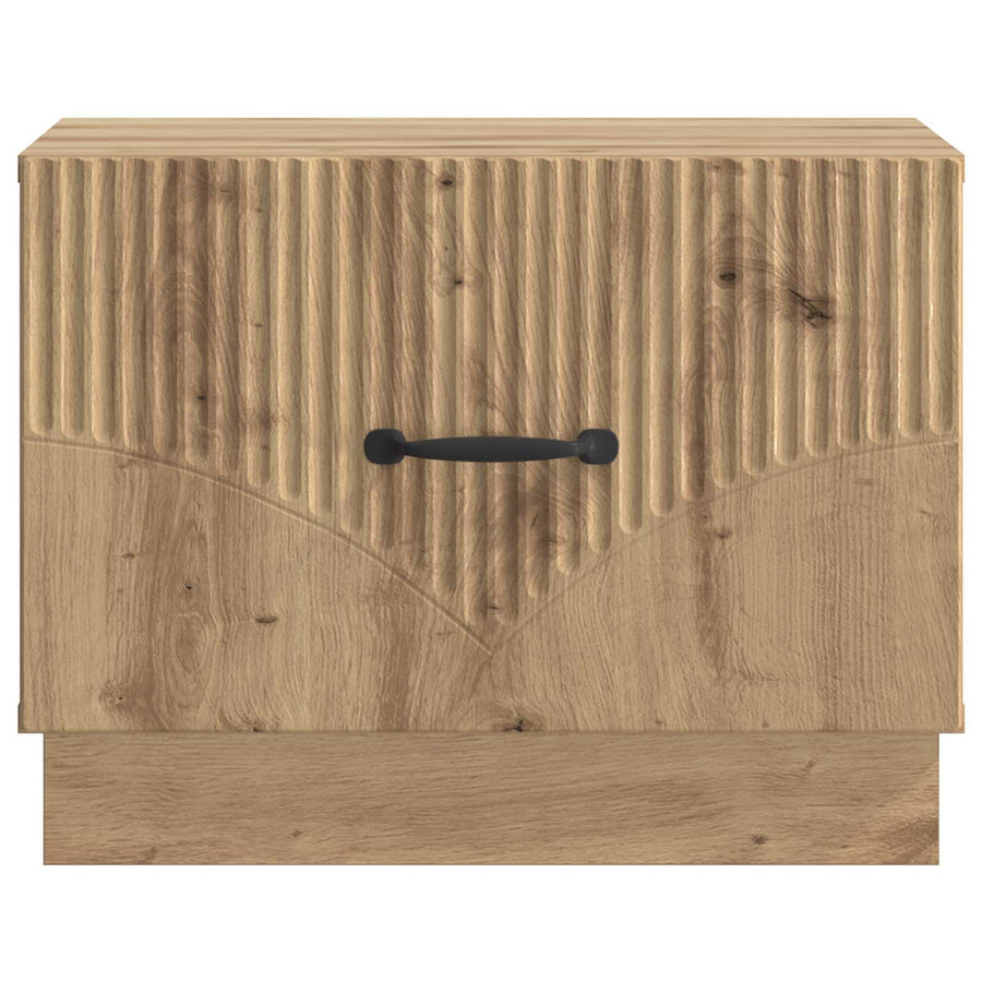 Salontafel Artisanaal eiken 49 x 50 x 37 cm Bewerkt hout