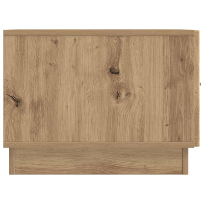 Salontafel Artisanaal eiken 49 x 50 x 37 cm Bewerkt hout