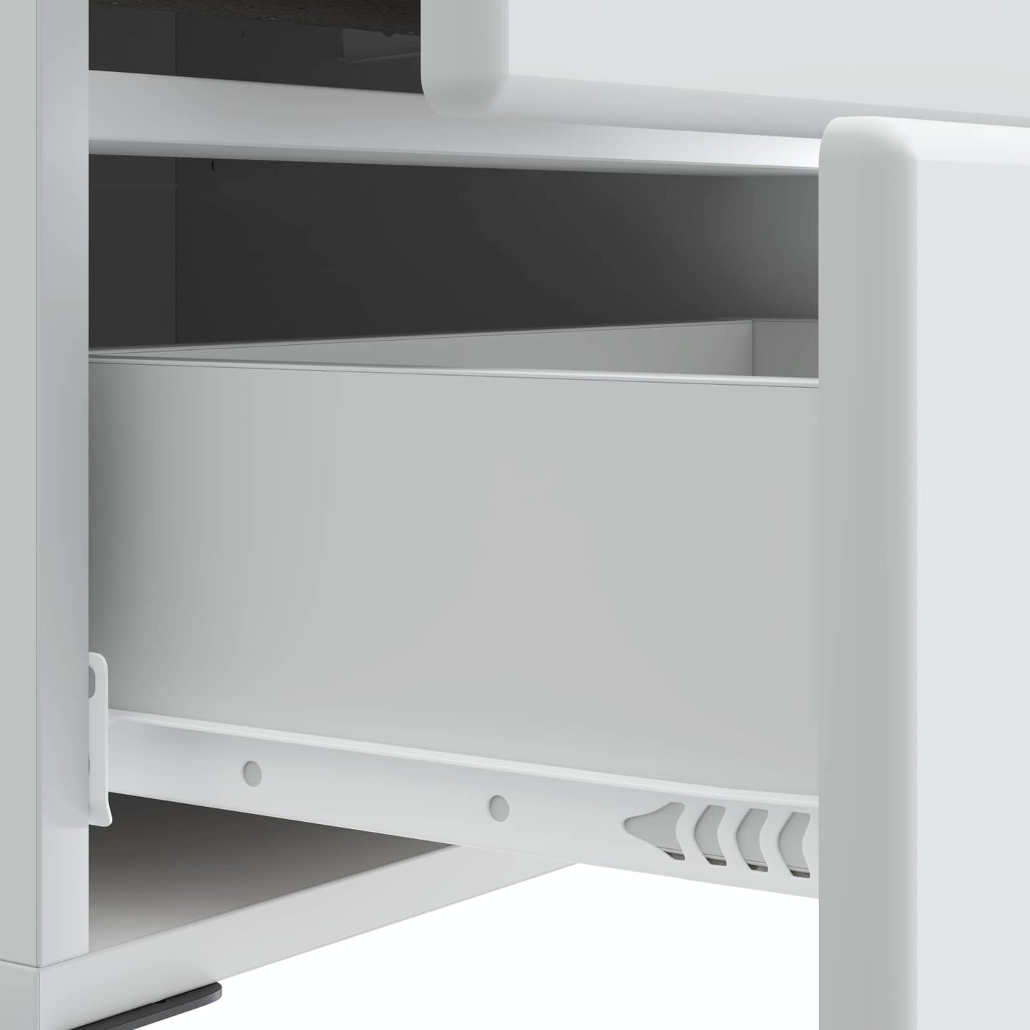 Nachtkastje met lade 2 pcs Wit 43 x 34,5 x 47,5 cm Bewerkt hout