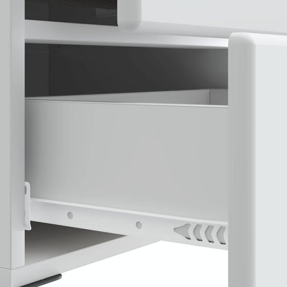 Nachtkastje met lade 2 pcs Wit 43 x 34,5 x 47,5 cm Bewerkt hout