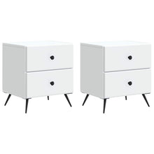 Nachtkastje met lade 2 pcs Wit 43 x 34,5 x 47,5 cm Bewerkt hout