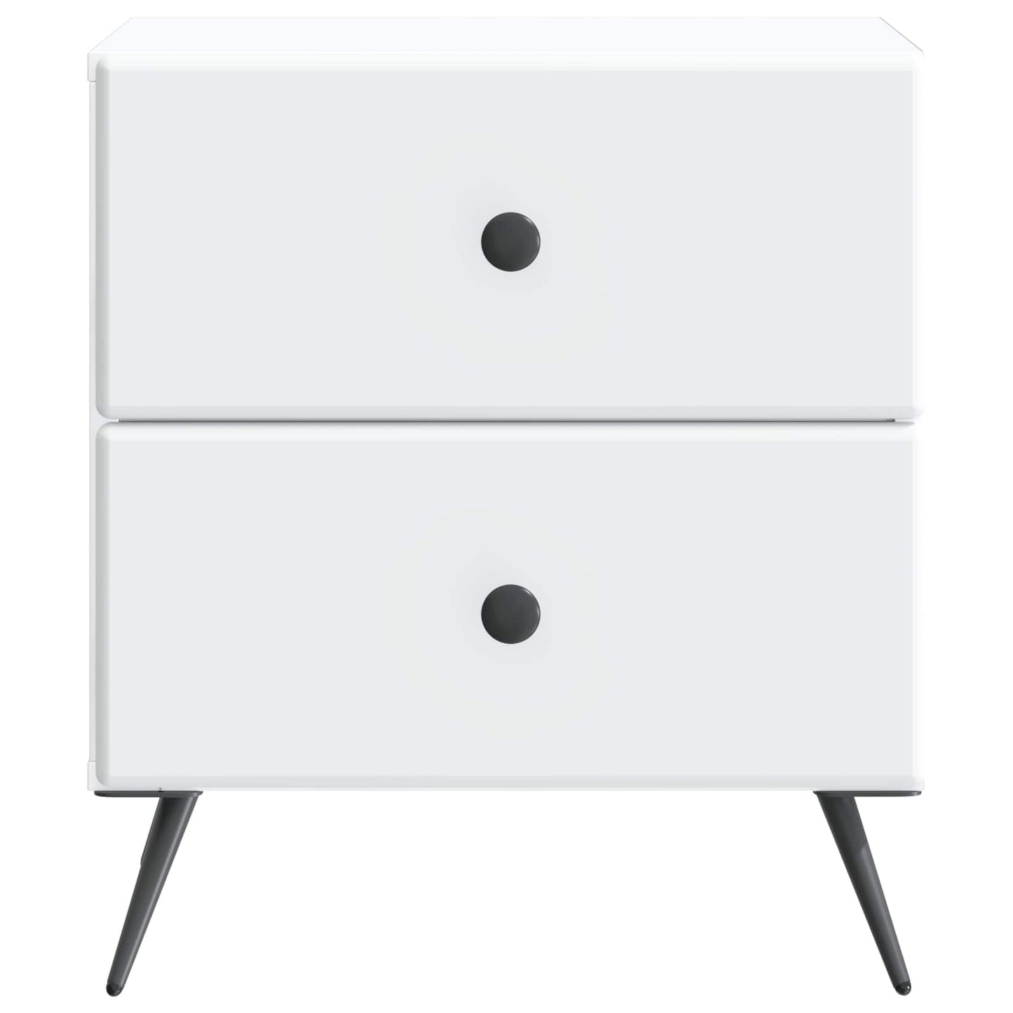 Nachtkastje met lade 2 pcs Wit 43 x 34,5 x 47,5 cm Bewerkt hout