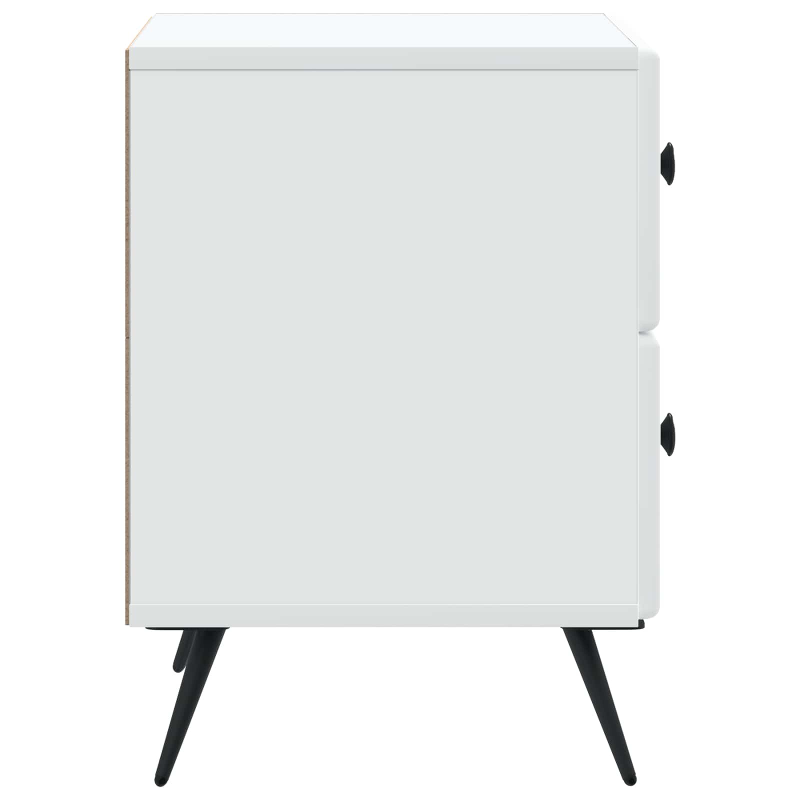 Nachtkastje met lade 2 pcs Wit 43 x 34,5 x 47,5 cm Bewerkt hout
