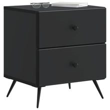 Nachtkastje 2 pcs Zwart 43 x 34,5 x 47,5 cm Bewerkt hout