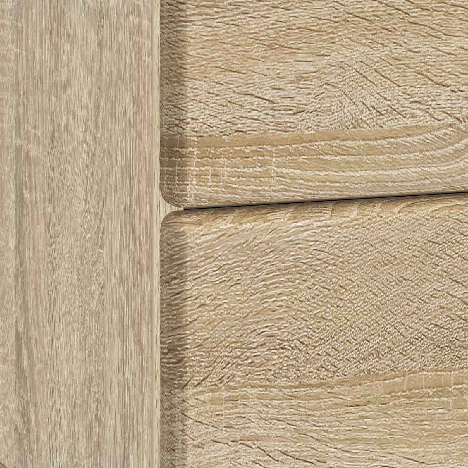 Nachtkastje Sonoma Eiken 43 x 34,5 x 47,5 cm Bewerkt hout