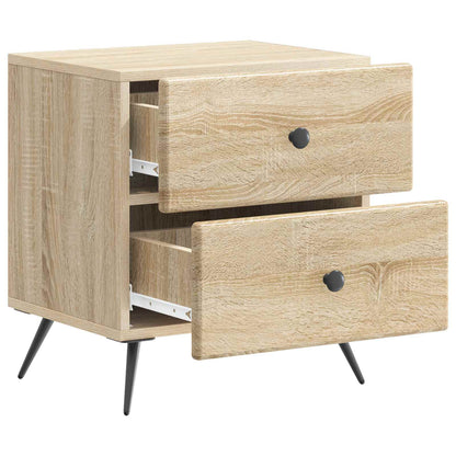 Nachtkastje Sonoma Eiken 43 x 34,5 x 47,5 cm Bewerkt hout