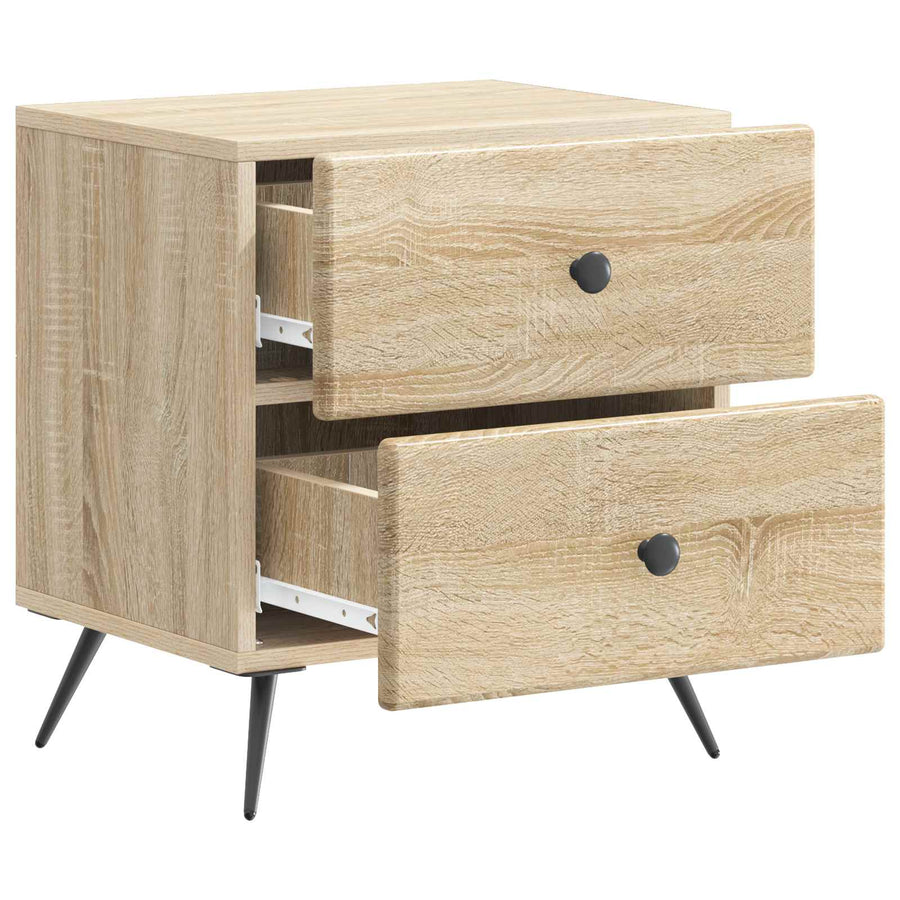 Nachtkastje Sonoma Eiken 43 x 34,5 x 47,5 cm Bewerkt hout