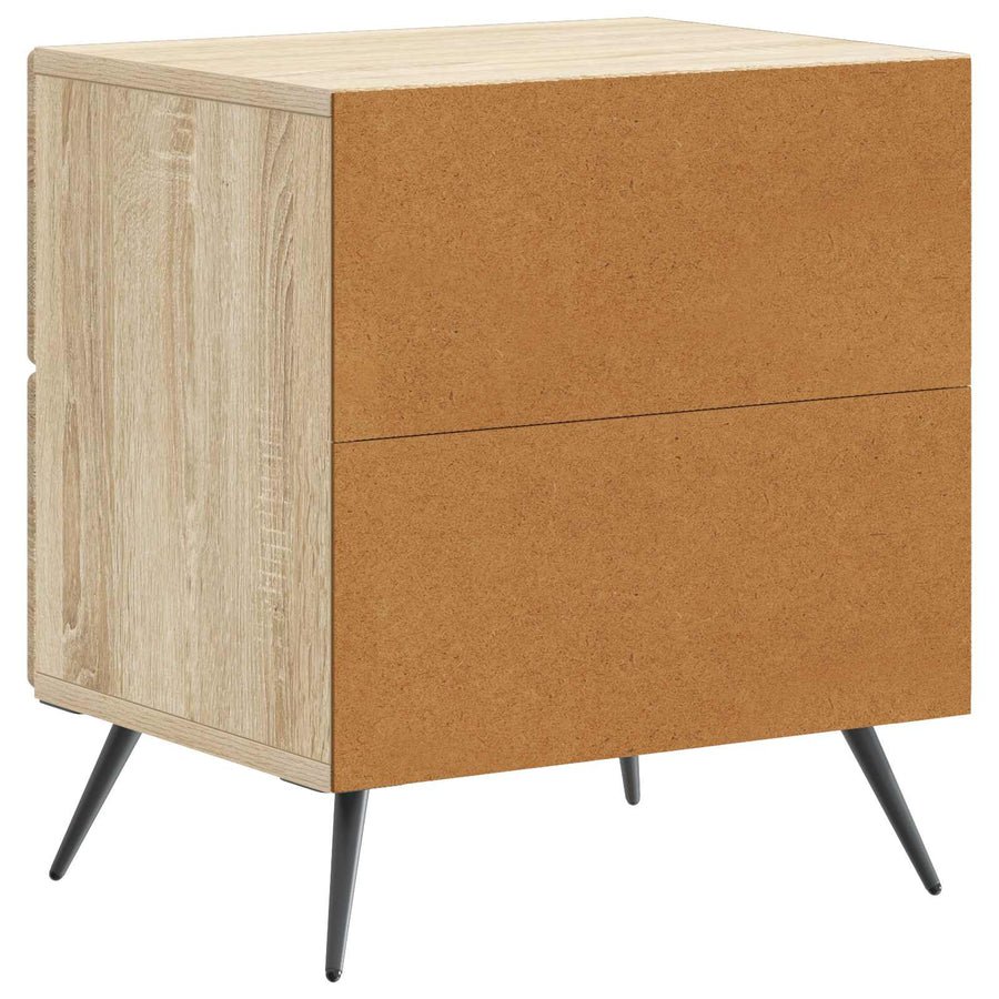 Nachtkastje Sonoma Eiken 43 x 34,5 x 47,5 cm Bewerkt hout