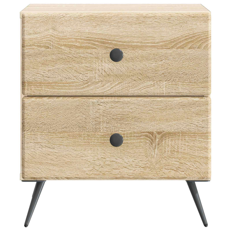 Nachtkastje Sonoma Eiken 43 x 34,5 x 47,5 cm Bewerkt hout