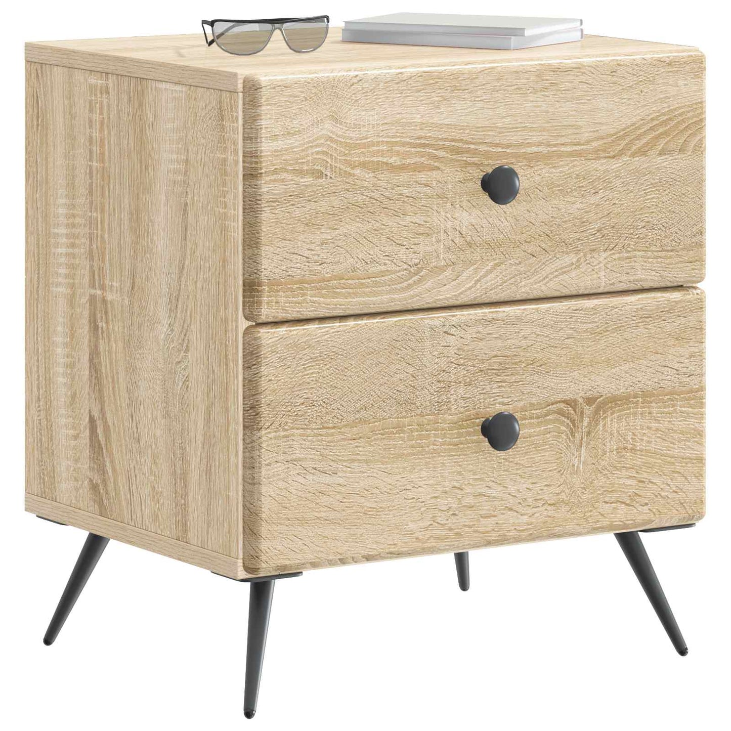 Nachtkastje Sonoma Eiken 43 x 34,5 x 47,5 cm Bewerkt hout