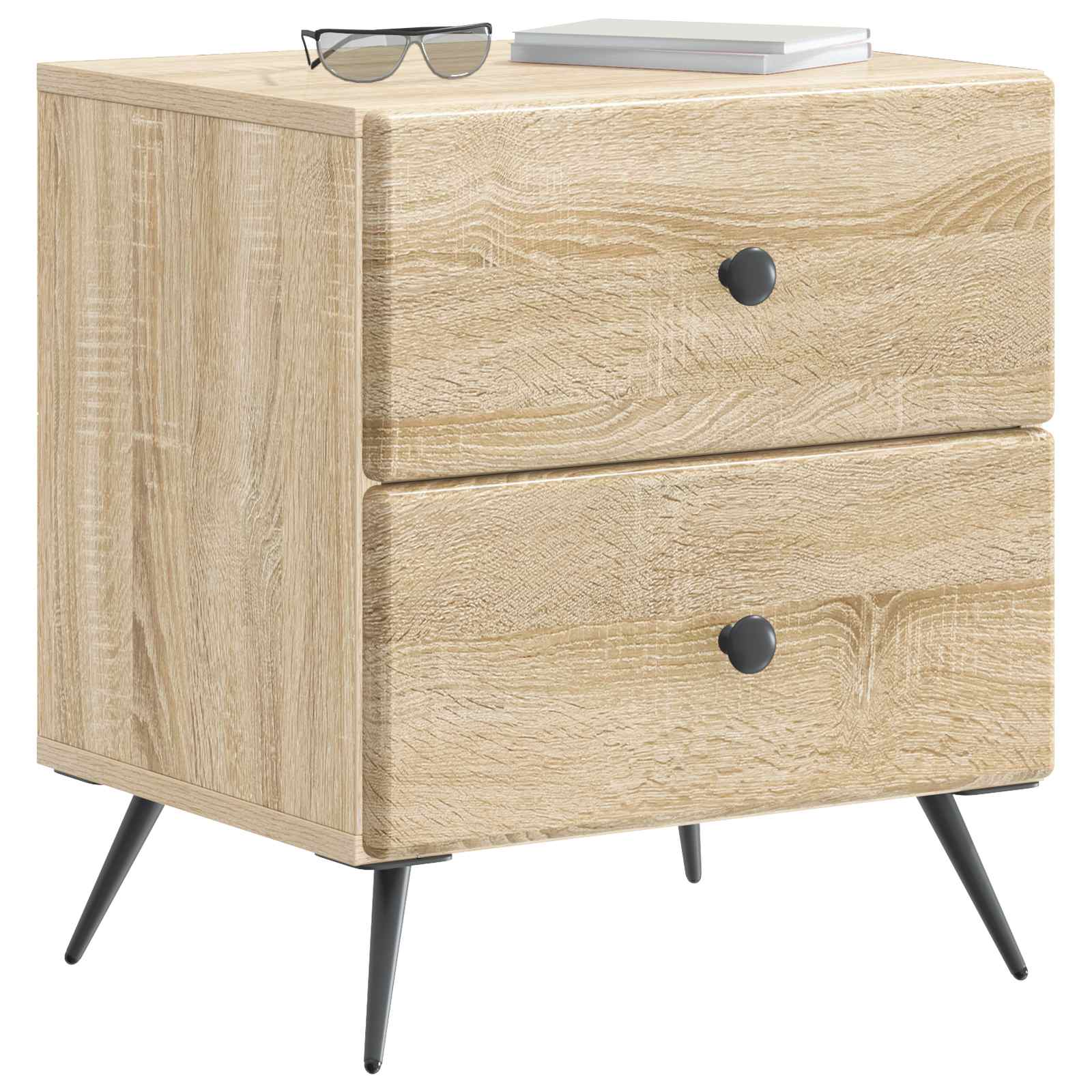 Nachtkastje Sonoma Eiken 43 x 34,5 x 47,5 cm Bewerkt hout