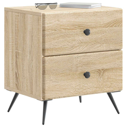 Nachtkastje Sonoma Eiken 43 x 34,5 x 47,5 cm Bewerkt hout