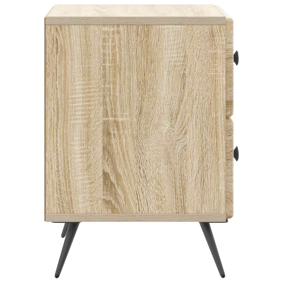 Nachtkastje Sonoma Eiken 43 x 34,5 x 47,5 cm Bewerkt hout