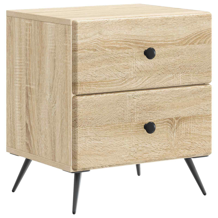 Nachtkastje 2 pcs Sonoma Eiken 43 x 34,5 x 47,5 cm Bewerkt hout