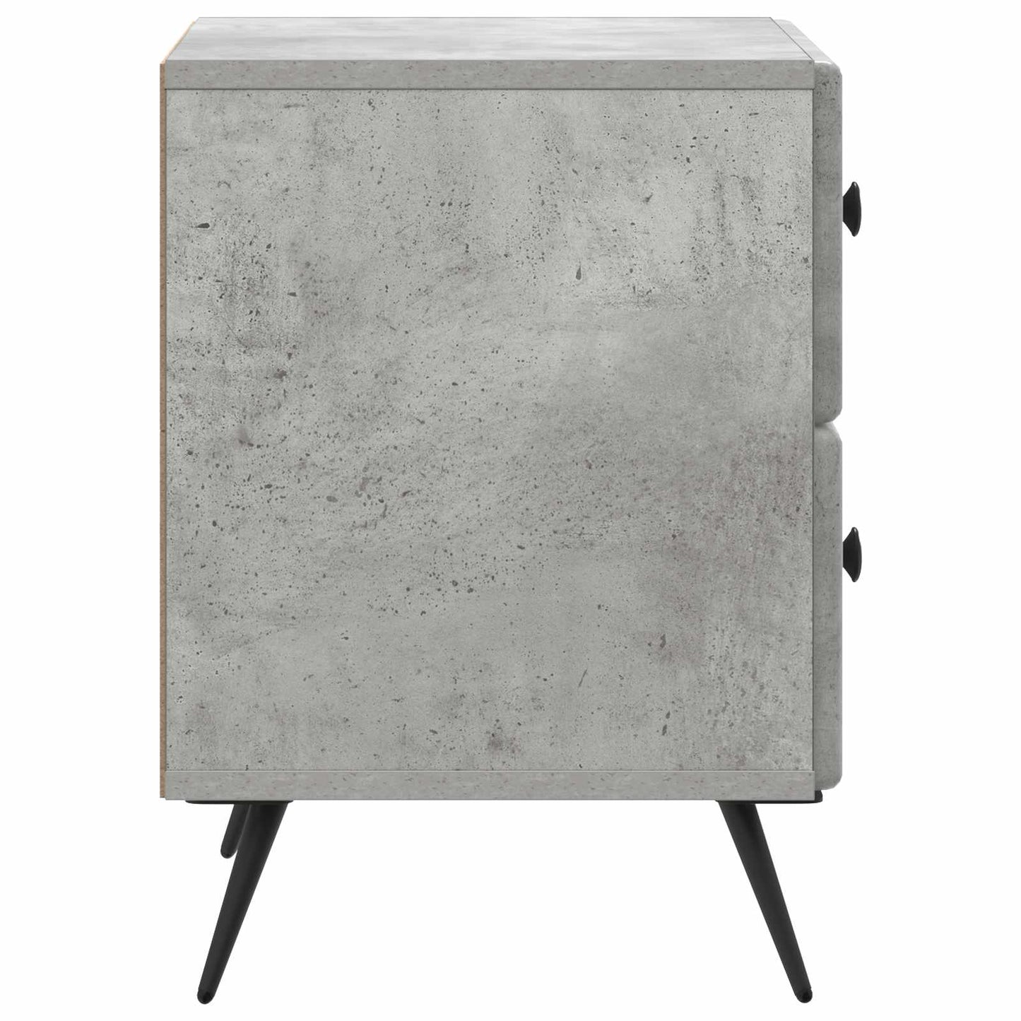 Nachtkastje 2 pcs Betongrijs 43 x 34,5 x 47,5 cm Bewerkt hout