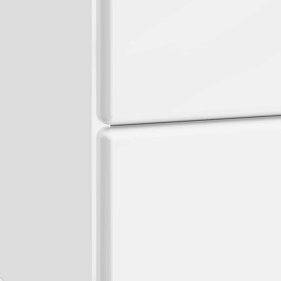 Nachtkastje met lade 2 pcs Hoogglans Wit 43 x 34,5 x 47,5 cm